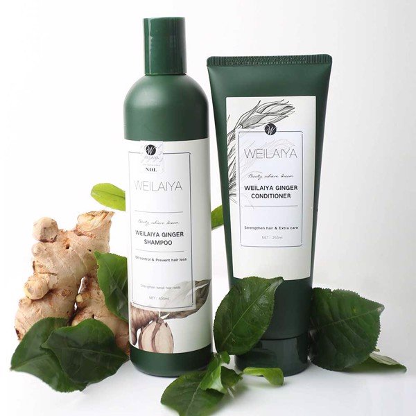 Bộ Dầu Gội Xả Gừng Weilaiya Dầu Gội Đầu Tinh Chất Gừng Kích Thích Mọc Tóc Weilaiya Ginger
