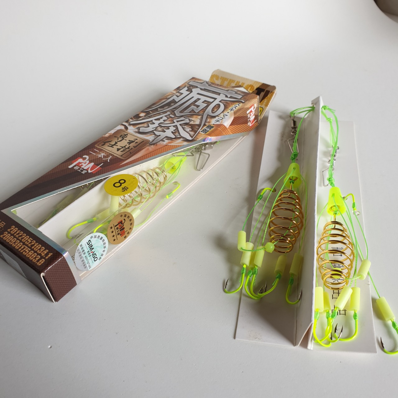 Lưỡi Câu lăng xê PAN hộp 2 lưỡi 1 lò xo 6 lưỡi đơn câu ngâm, câu lancer chất lượng - lưỡi câu lăng xê nhật ( Ngu Long )