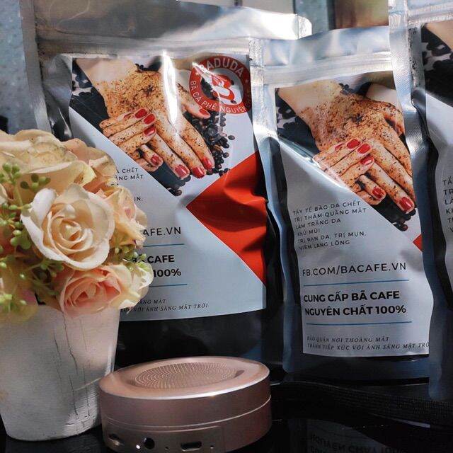 500gr bột bã cafe tắm trắng tẩy da chết.