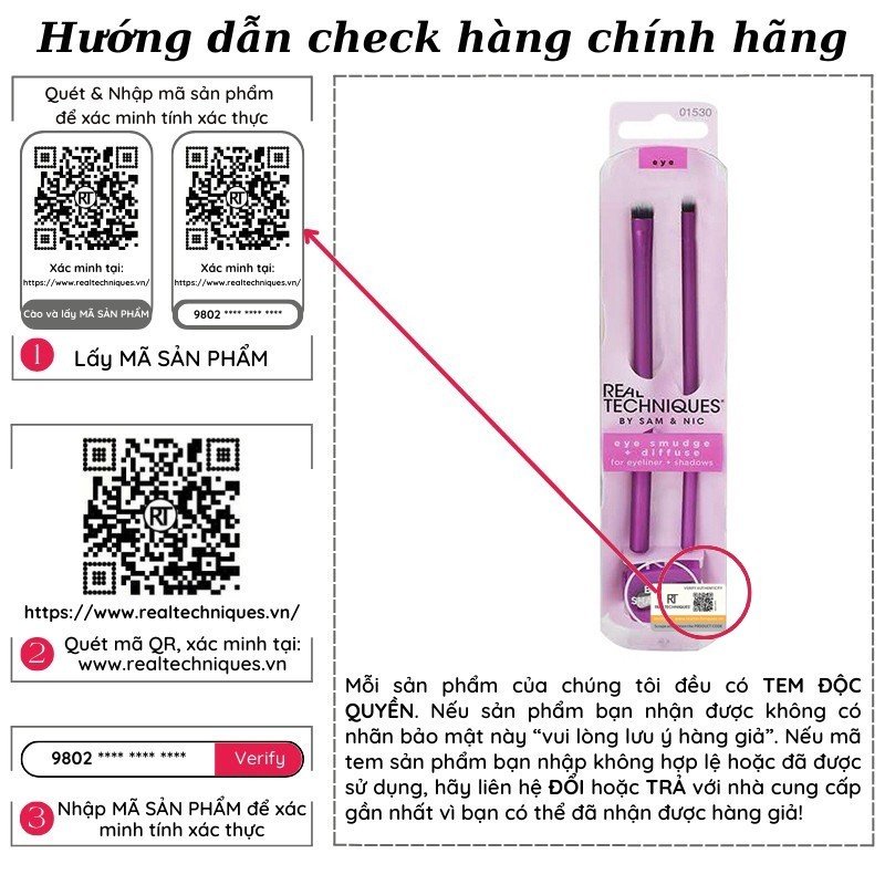 Cọ Mắt Real Technique Eye Smudge + Diffuse