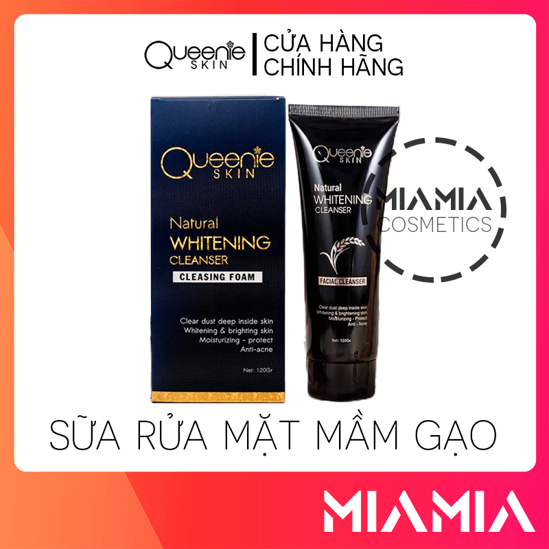 Sữa rữa mặt mầm gạo queenie skin chính hãng - giúp sạch da ngừa mụn