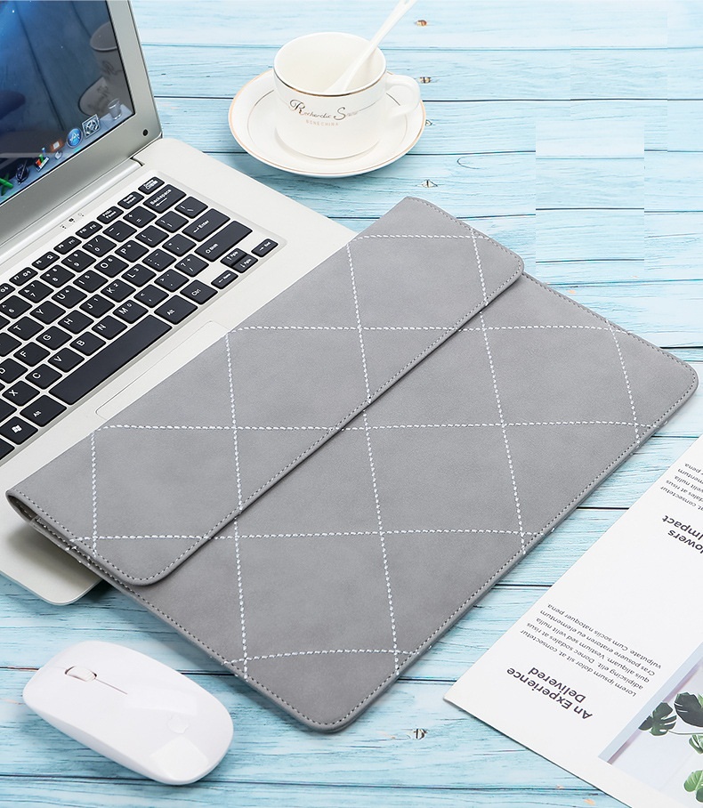 [HCM]Bao da túi da cặp da chống sốc cho Macbook Laptop