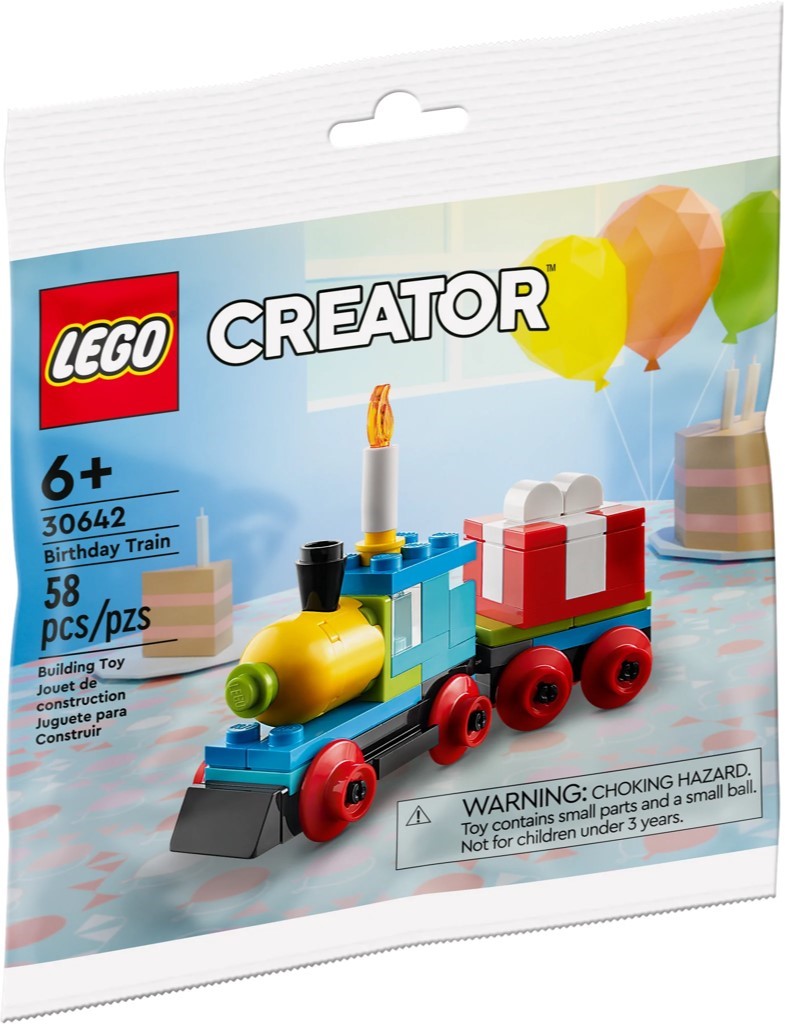 LEGO Creator 30642 Birthday Train Polybag (58 Pieces) (New, Genuine LEGO)