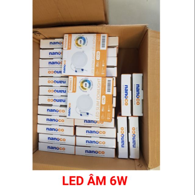 [HCM]Đèn Led Downlight âm trần Nanoco 6w NSD066( ánh sáng trắng )