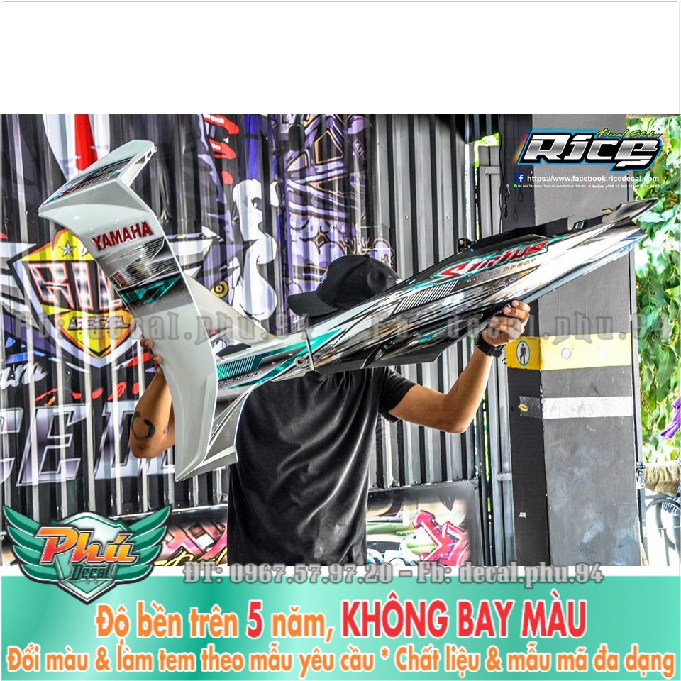 Tem rời Crom Sirius Trắng đen 2 mã 3
