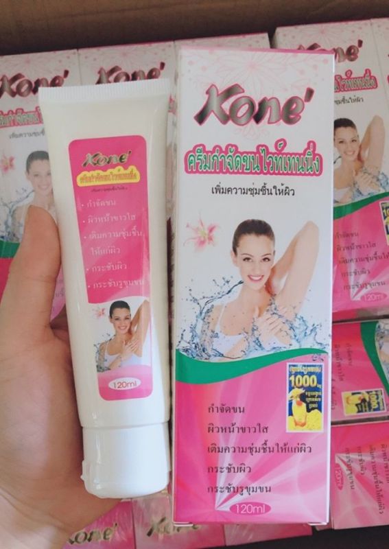 Kem tẩy lông Kone Thái lan dưỡng chất dịu nhẹ, không đau rát tẩy lông sạch an toàn Hàng chính hãng Thailand