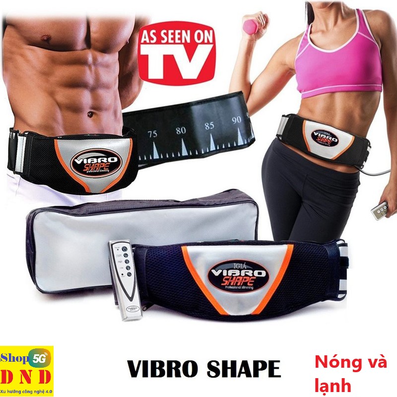 Đai massage VIBRO - SHAPE chính hãng, toàn thân cao cấp, có chế độ nóng + lạnh,