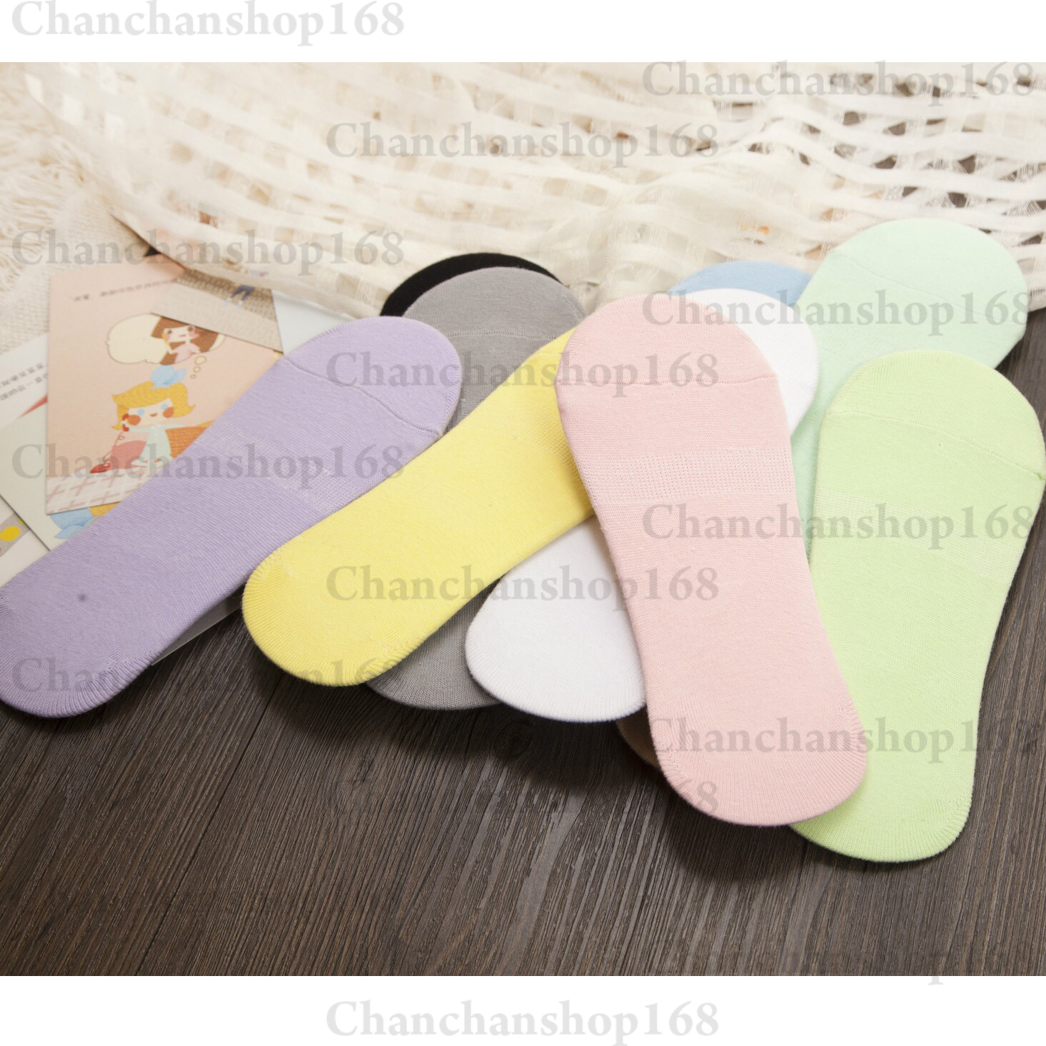 [HCM]Vớ lười nữ trơn 16k/đôi (10 màu)