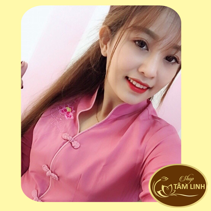 Đồ Lam Đi Chùa _Cổ Tàu Không Viền