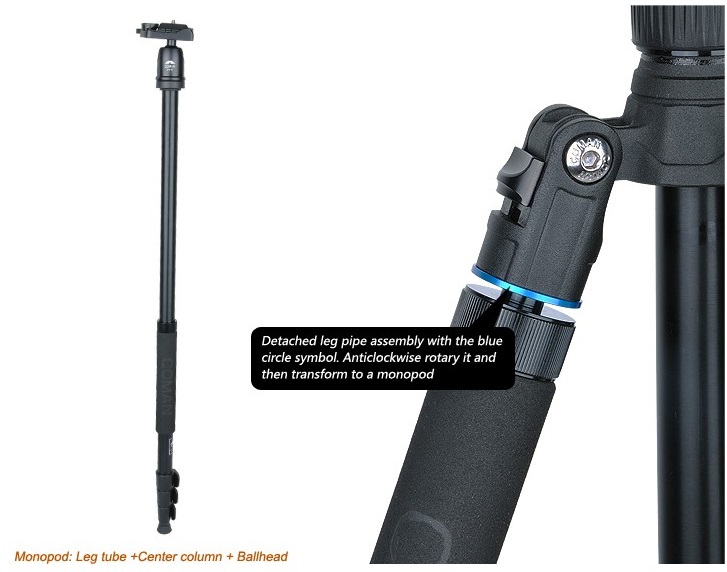 Chân máy ảnh Tripod Coman TK-257+CV-0
