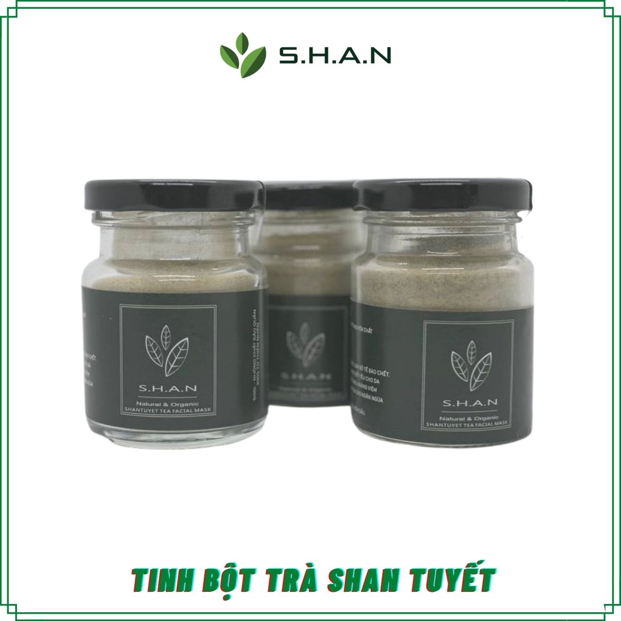 Tinh bột trà đắp mặt SHAN
