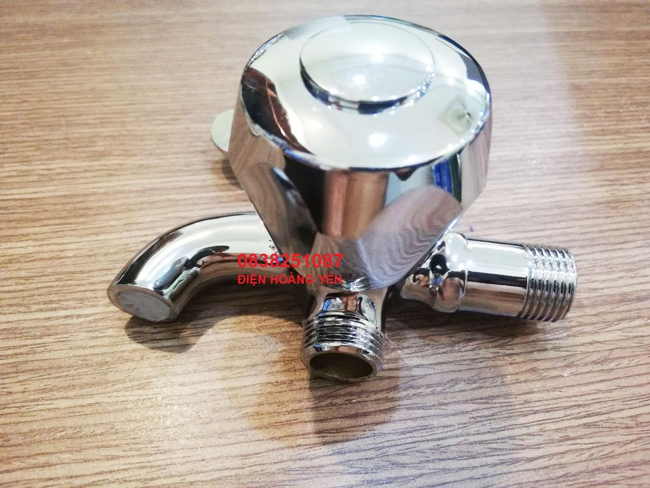 Vòi củ sen lạnh đồng thau mạ croom dùng nước lạnh