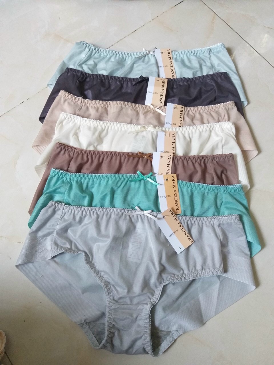 Combo 5Quần lót nữ giúp nâng mông Mark vải lụa Pháp