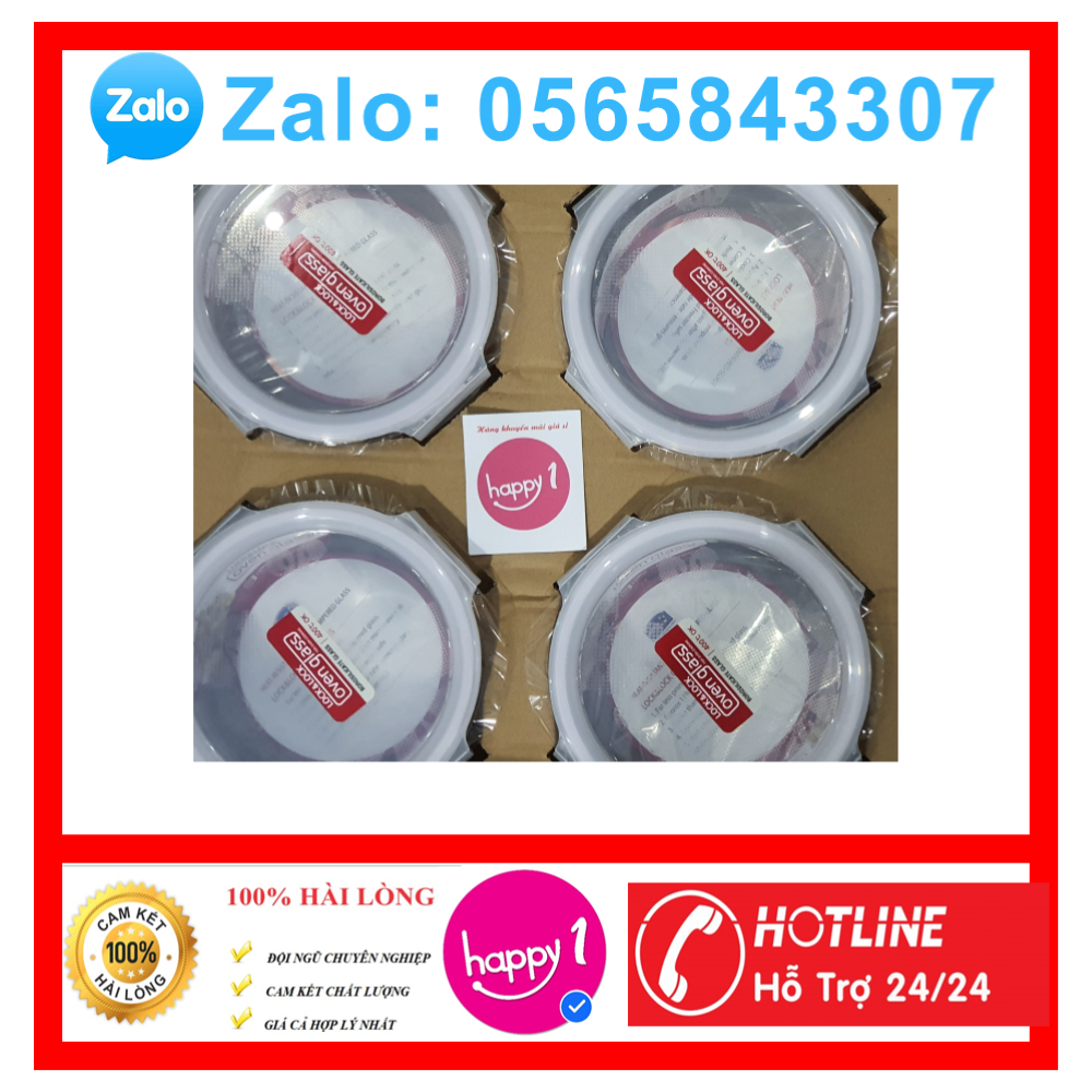 Thố thủy tinh Lock&lock 650ml [CHÍNH HÃNG]