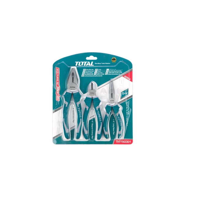 Bộ 3 kềm cắt , kiềm răng và kiềm mỏ dài Total THT1K0301