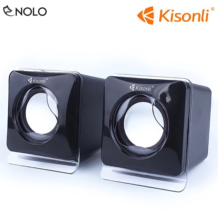 Bộ loa vi tính 2 cái 2.0 kisonli v410 công suất 3w x 2 loa nguồn usb 5v