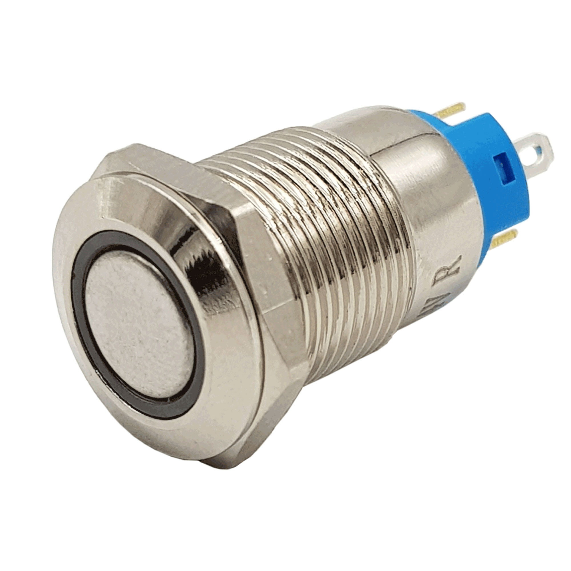 Nút nhấn tự giữ kim loại 12mm đỏ