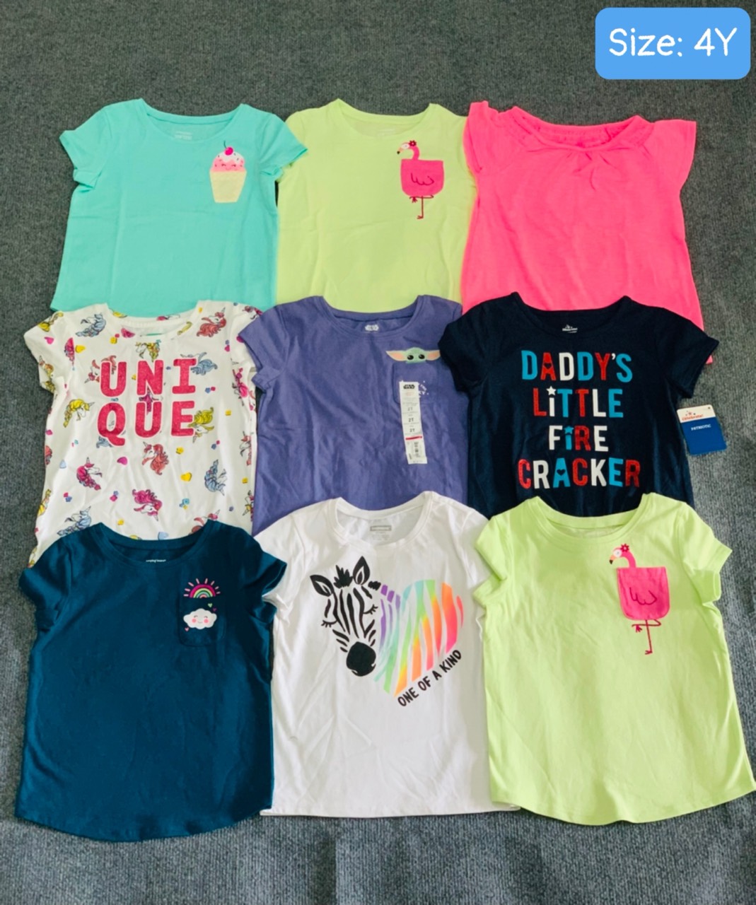 [HCM]ÁO thun 100%cotton xuất dư bé gái