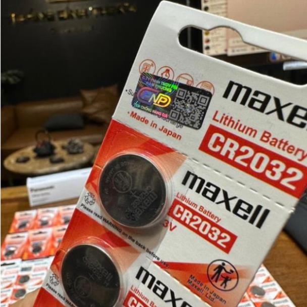 Pin CR2032 chính hãng Maxell bản cao cấp (Dùng cho AirTag,Remote Ô tô, Xe máy, Máy đo đường huyết, đo nhiệt độ)