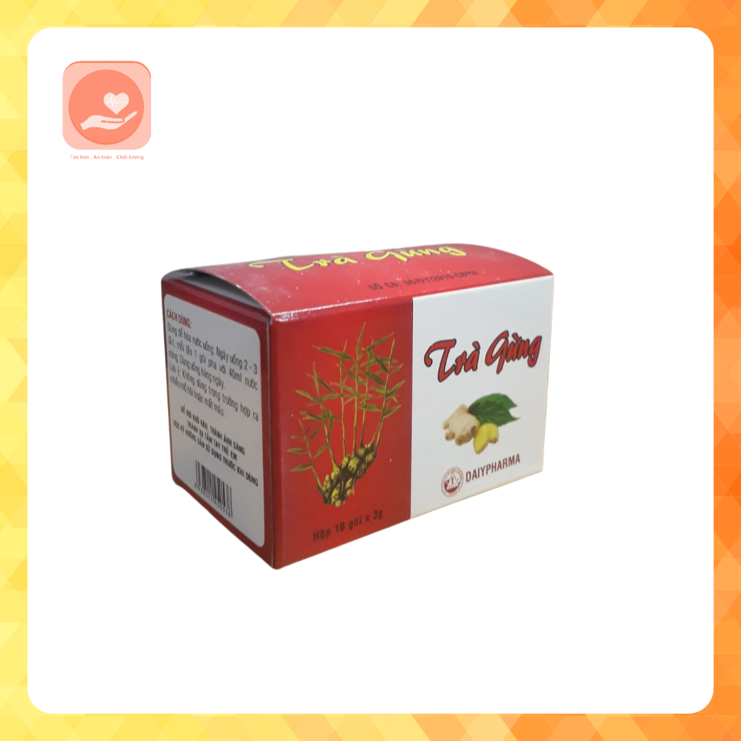 Trà gừng hộp 10 gói x 3g
