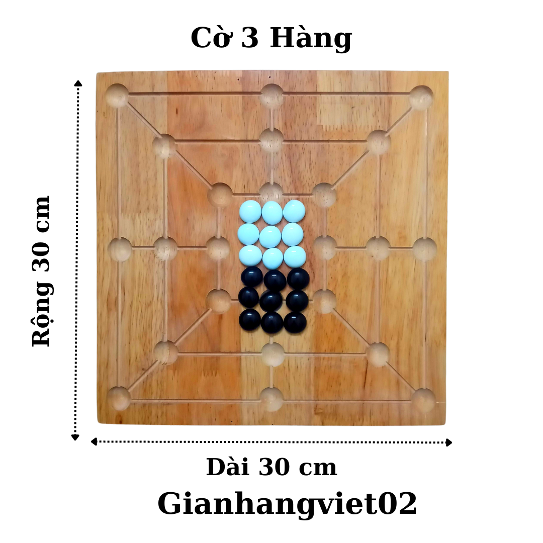 Bộ cờ 2 mặt ca rô và cờ 3 hàng