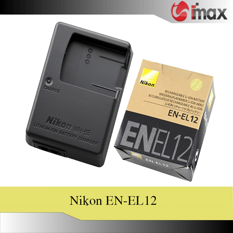 Bộ 01 pin nikon en-el12 + 01 sạc nikon mh-65 - hàng nhập khẩu