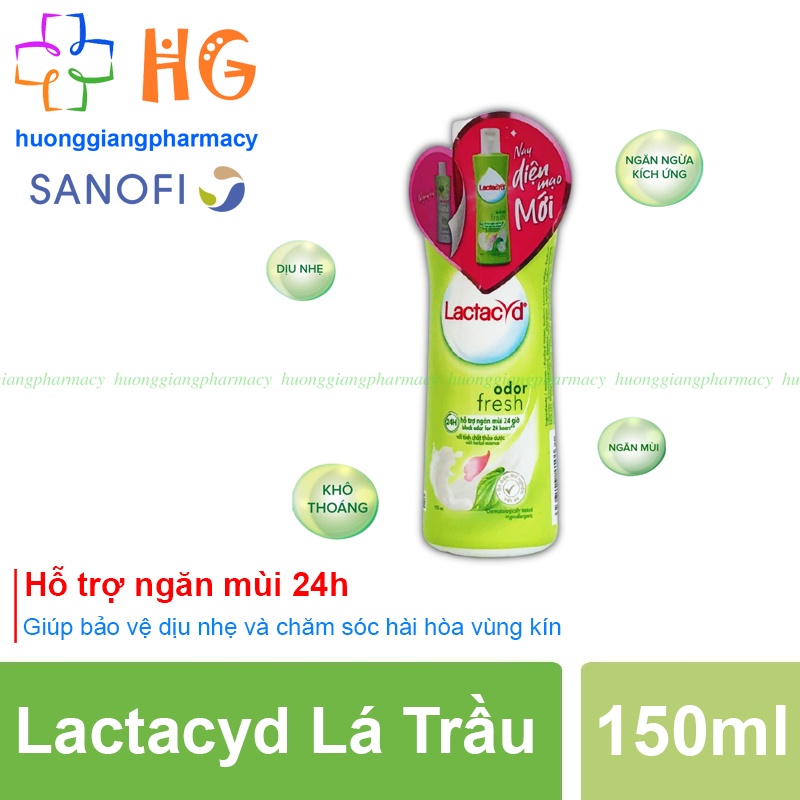 Dung dịch vệ sinh phụ nữ Lactacyd lá trầu Chai 150ml