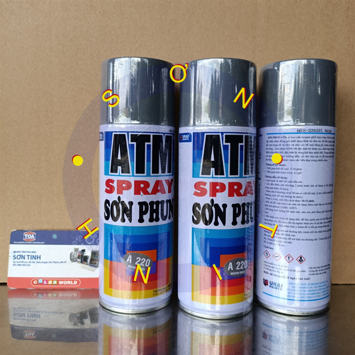 Atm Spray Paint Dark Gray A220 Medium Gray