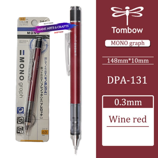 Bút Chì Bấm Tombow MONO Graph 0.3/0.5mm