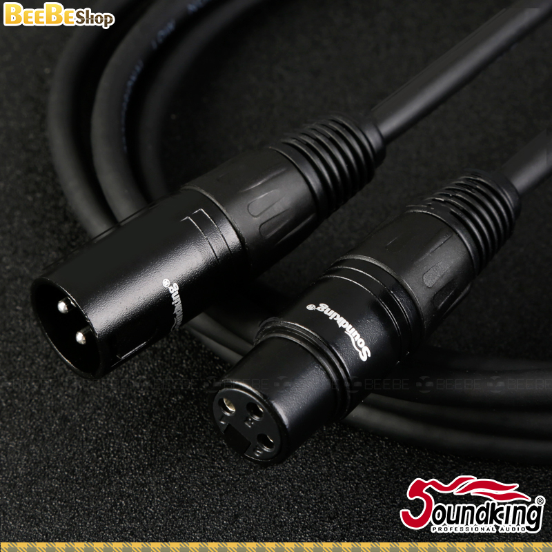 Cáp Micro XLR-XLR, Đúc Chính Hãng, Bền Bỉ, Dây Mềm Chống Đứt Ngầm - SoundKing B07