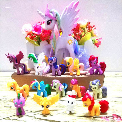 13 Ngựa Thiên Thần Pony (12 Ngựa Size 6cm-8cm+1 Ngựa 14cm)