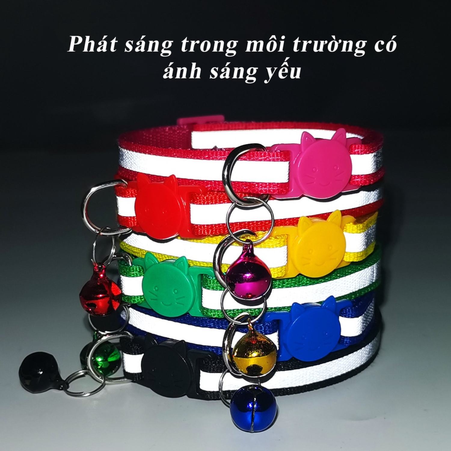 Vòng Cổ Thú Cưng ,Vòng Cổ Cho Chó Mèo Phản Quang