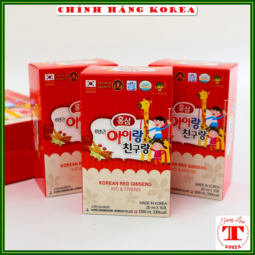 [Box 10 pack] Korean bio giraffe baby ginseng-red ginseng for babies-height increasing, make your child eat well-tranglinhkorea