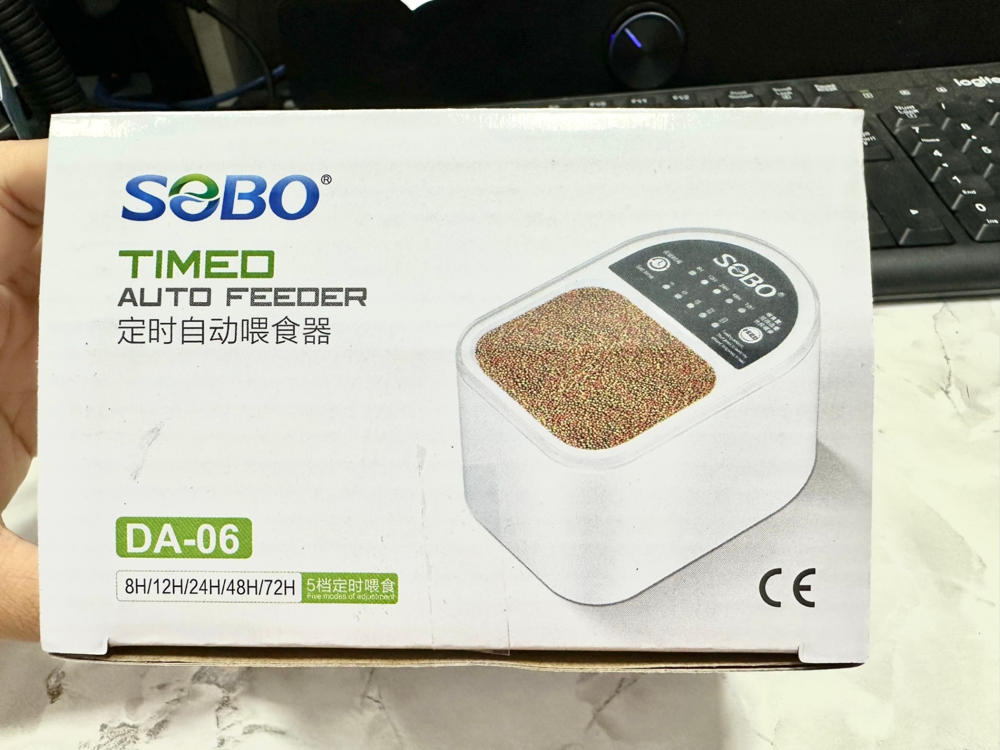 Máy cho cá ăn tự động sobo da-06 có 5 mức chỉnh