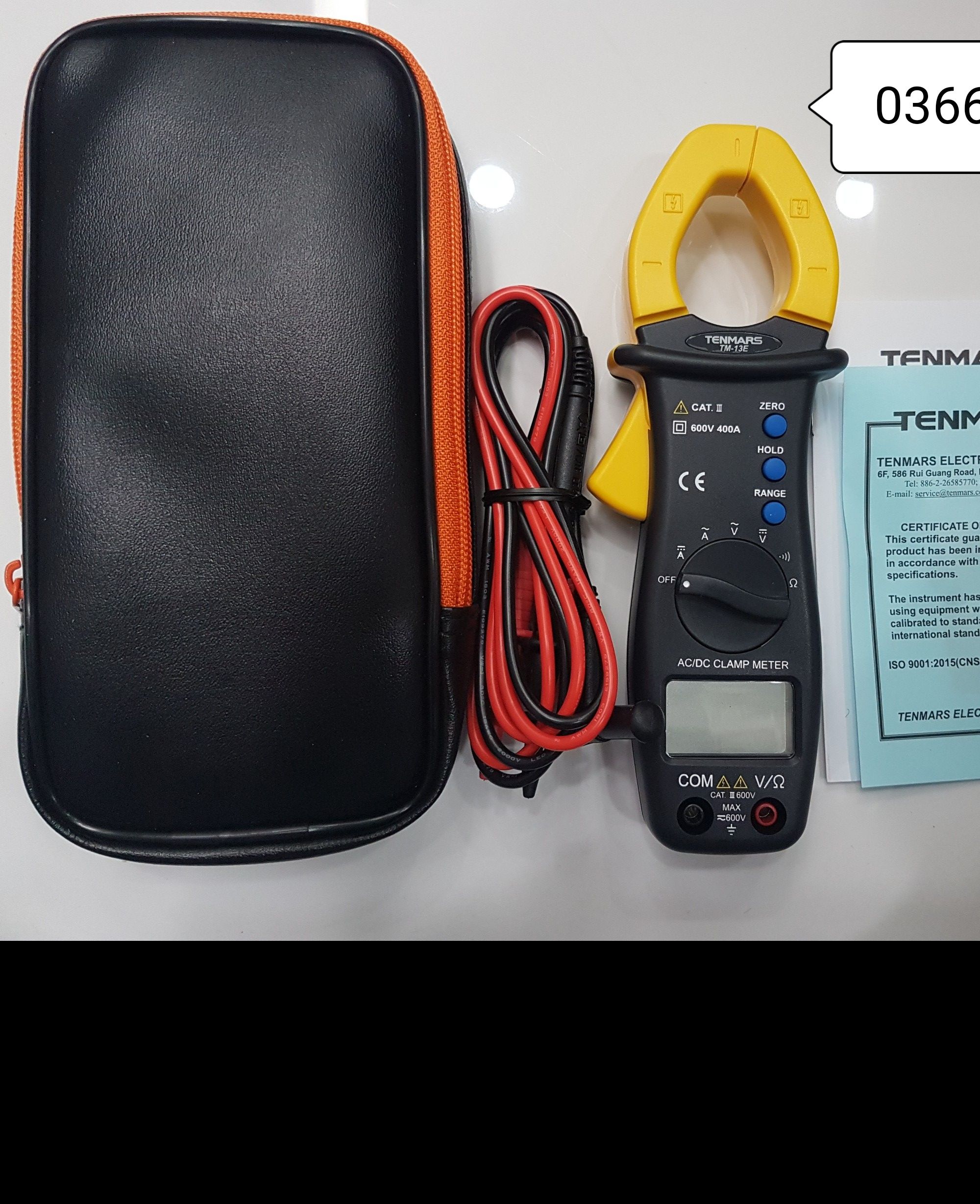 [HCM]Ampe kìm đo dòng AC/DC Tenmars TM-13E (400A)