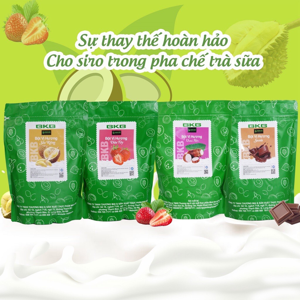 Bột vị Socola BKB pha trà sữa túi 1kg