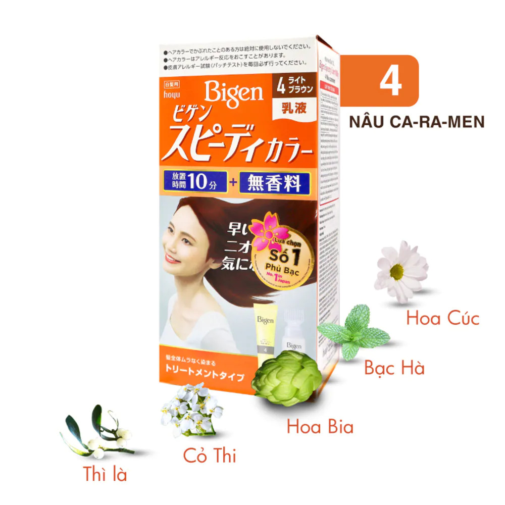 Nhuộm tóc phủ bạc bigen nội địa nhật - hàng nội địa nhật .