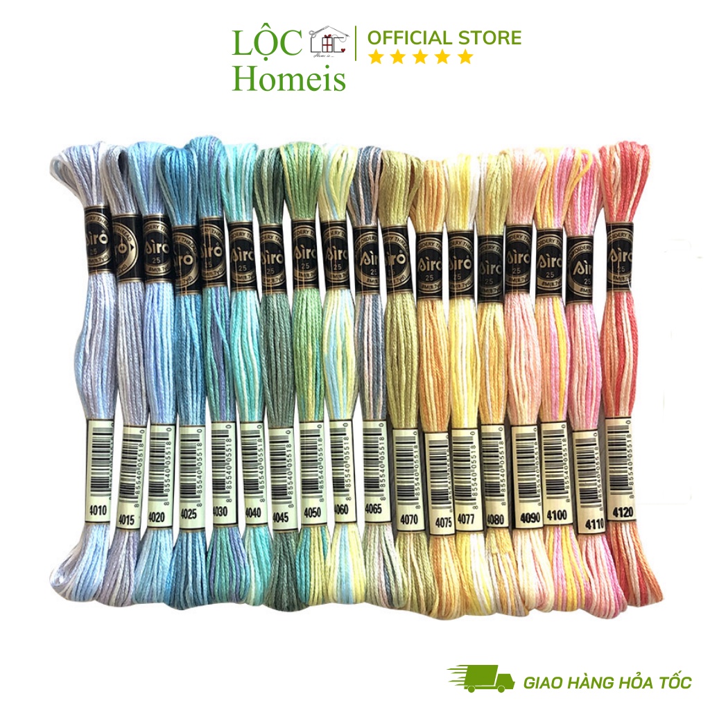 Set Chỉ Loang Airo Full 78 Màu - LỘC Homeis