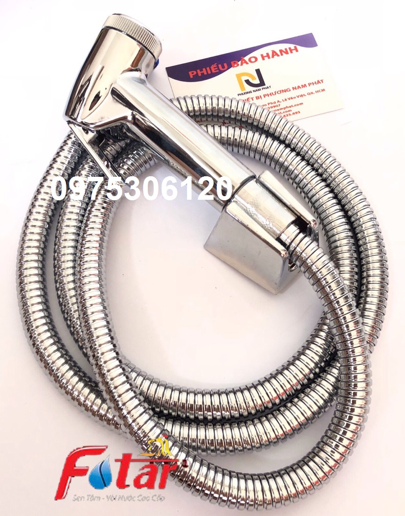[HCM]Bộ Vòi Xịt Vệ Sinh Xịt Bồn Cầu và Dây và Cài xịt VX23 XỊT XI cò xịt tia nước to phun xa mạnh lớp xi 3 lớp dày sáng bóng vòi xịt vệ sinh toilet
