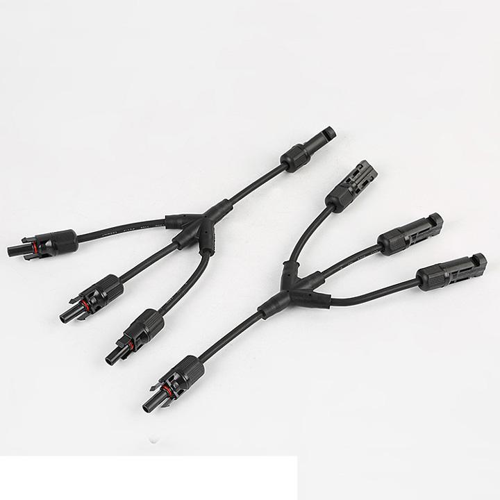 Cặp Jack kết nối phân nhánh chữ Y MC4 3 đầu ra 1 M/M/M/F và F/F/F/M cút nối chuyên dụng cho cáp pin năng lượng mặt trời