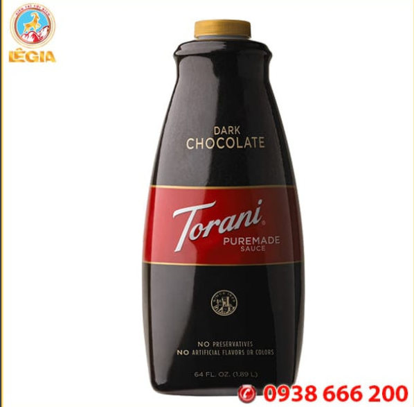 Sốt Torani socola đen Chai 1.89L