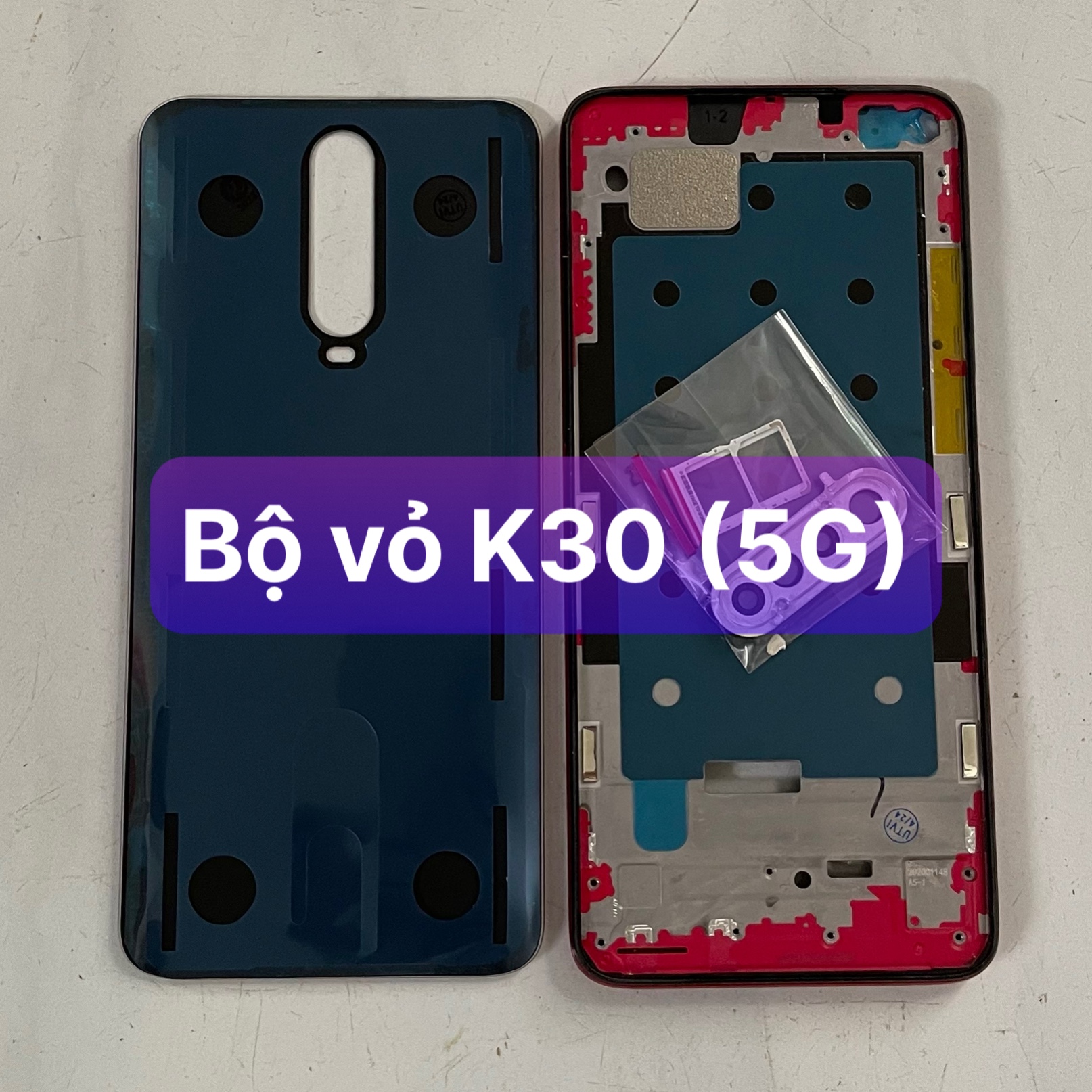 bộ vỏ xương xiaomi Redmi K30 (5G) K30i (5G) kèm khay sim,phím,kính camera