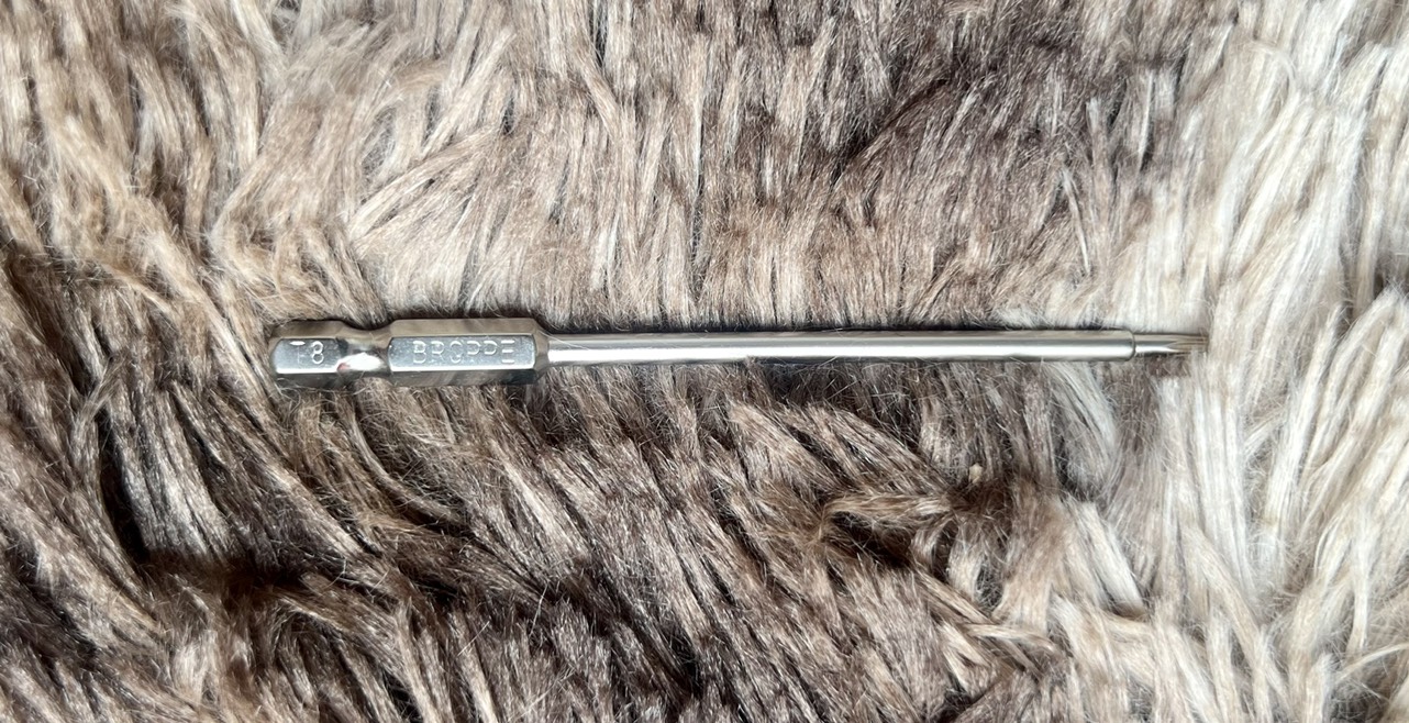 Mũi vít hoa thị có lỗ t10 broppe, 10cm chân lục giác.