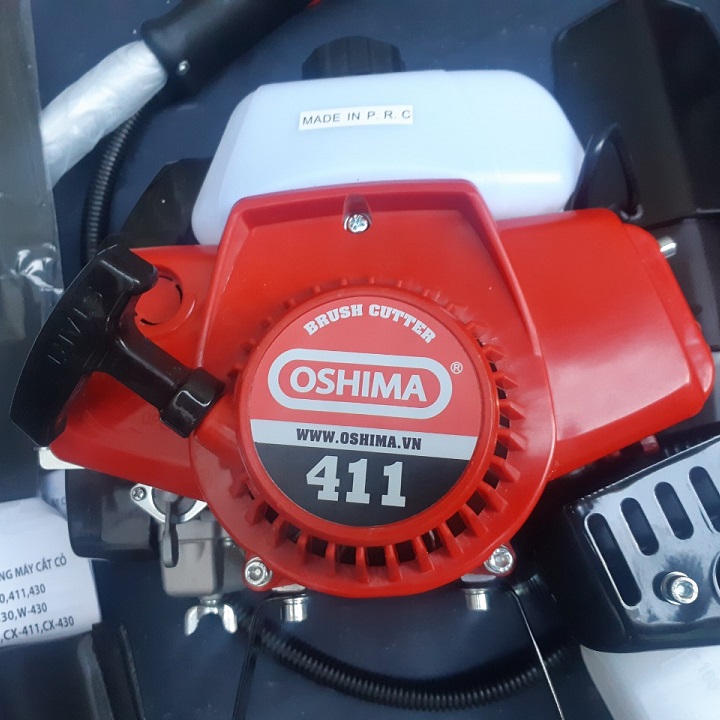 Máy Cắt Cỏ Oshima 411 bạc ( đủ bộ cần và máy)