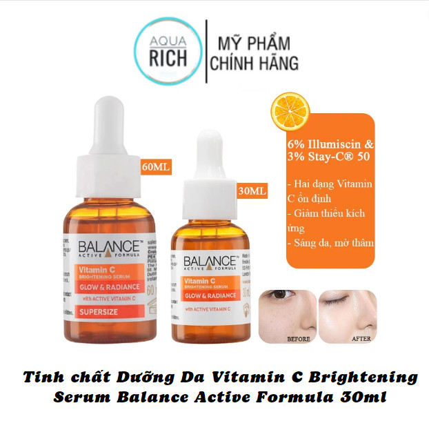 Tinh chất Dưỡng Da Vitamin C Brightening Serum Balance Active Formula 30ml