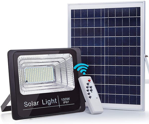 Đèn Pha Năng Lượng 100W Sáng trắng