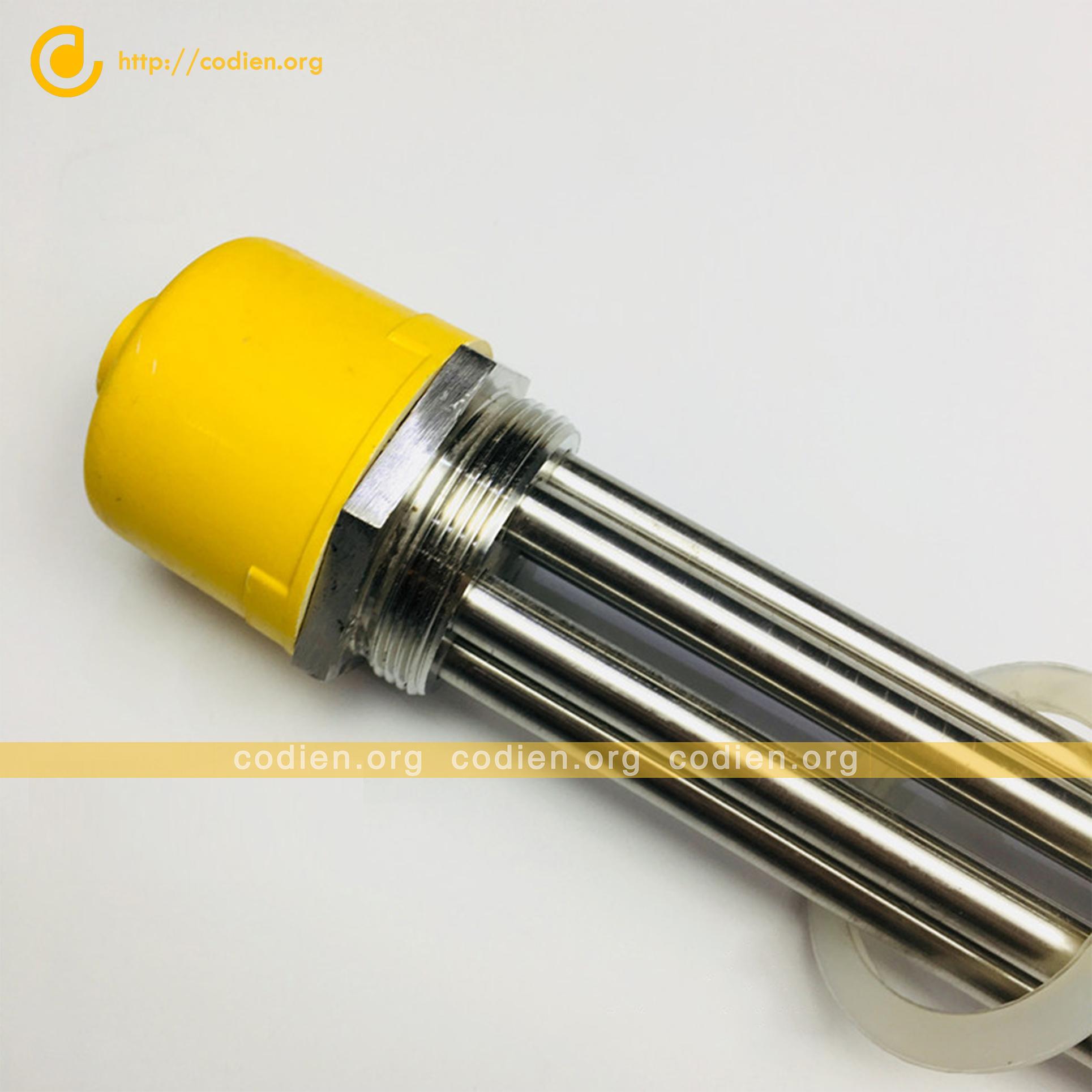 Điện trở nhiệt cục ren phi 59 inox 304