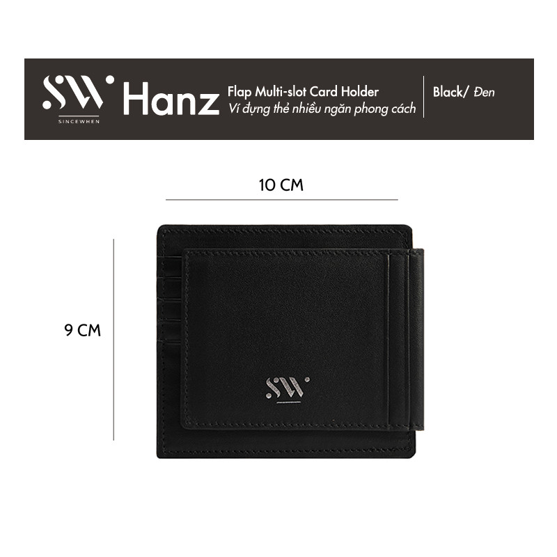 Ví đựng thẻ Sincewhen HANZ nhiều ngăn phong cách (Flap Multi-slot Card Holder)