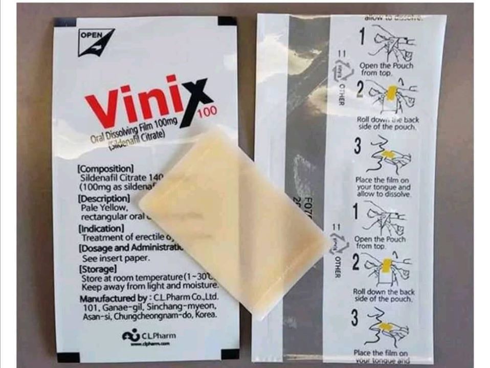 Tem ngậm Cường Dương Hàn Quốc Vinix 100mg