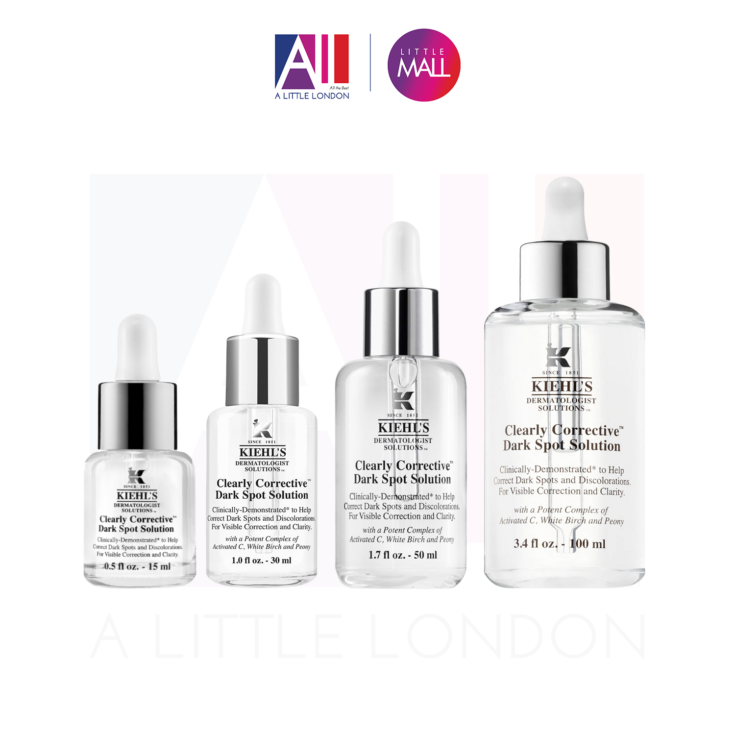 Tinh chất dưỡng Kiehls Clearly Corrective Dark Spot Solution Serum (Bill Anh)